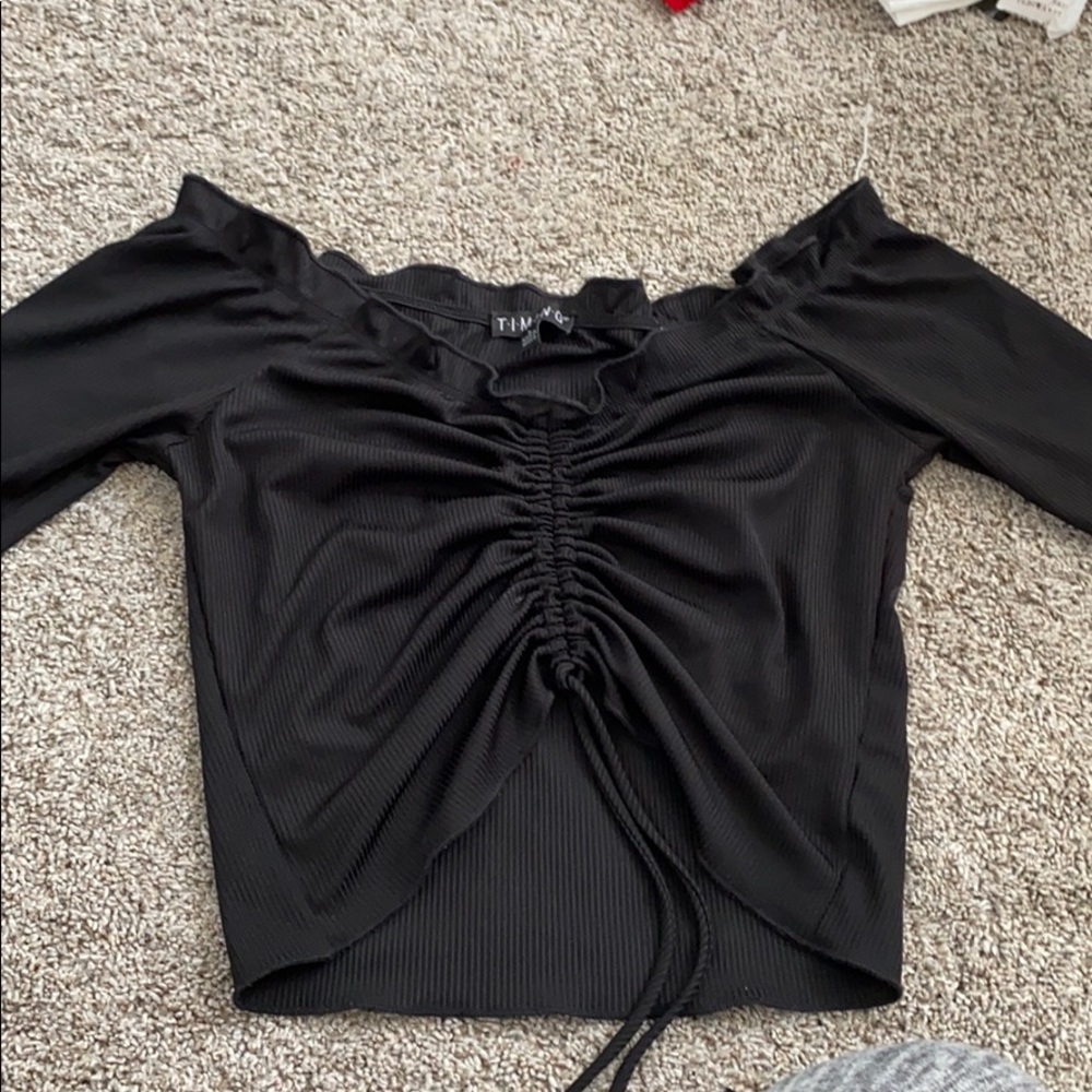 Off the shoulder long sleeve